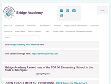 Tablet Screenshot of bridge-academy.org
